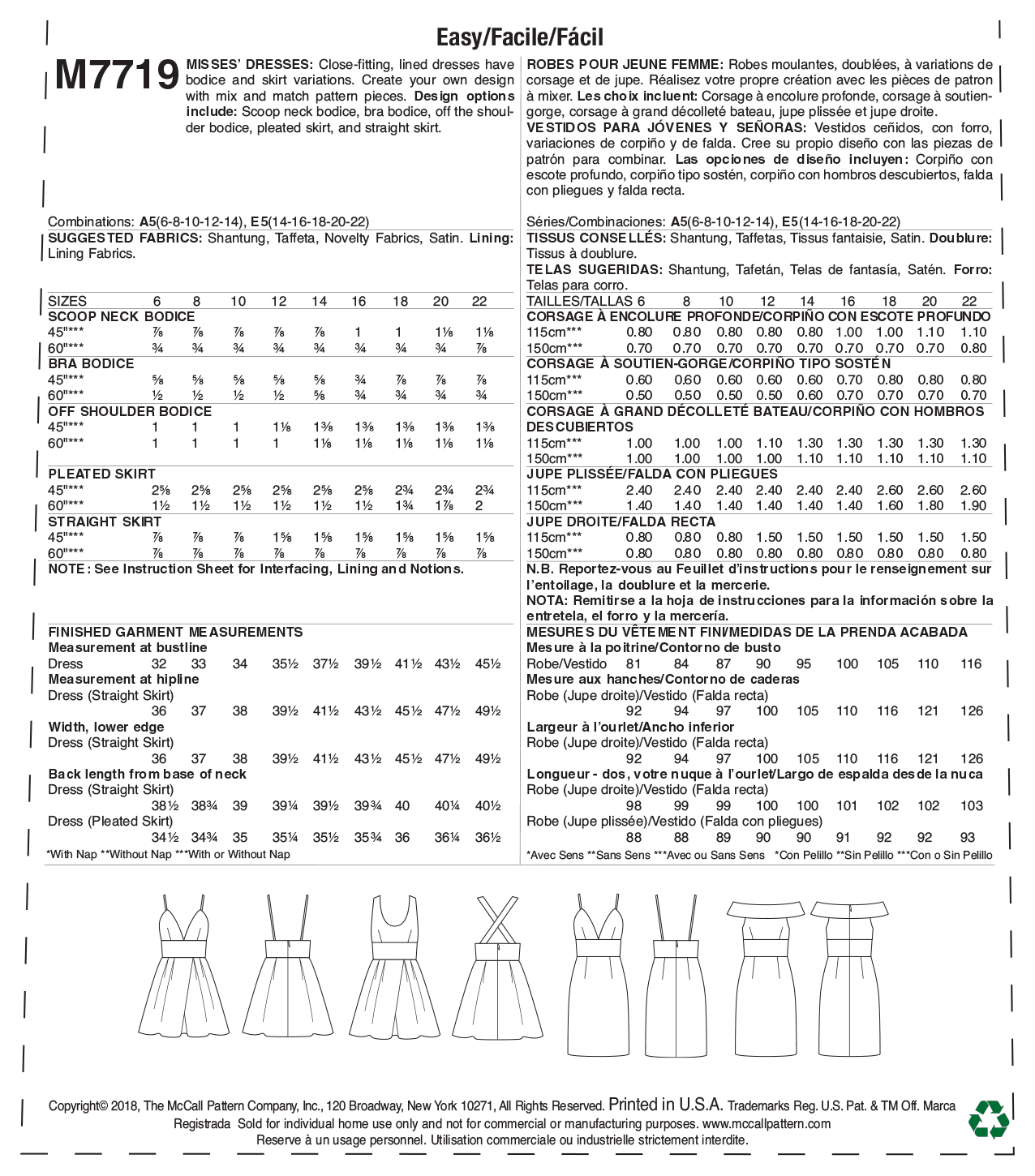 McCalls Dresses M7719 - Image 10