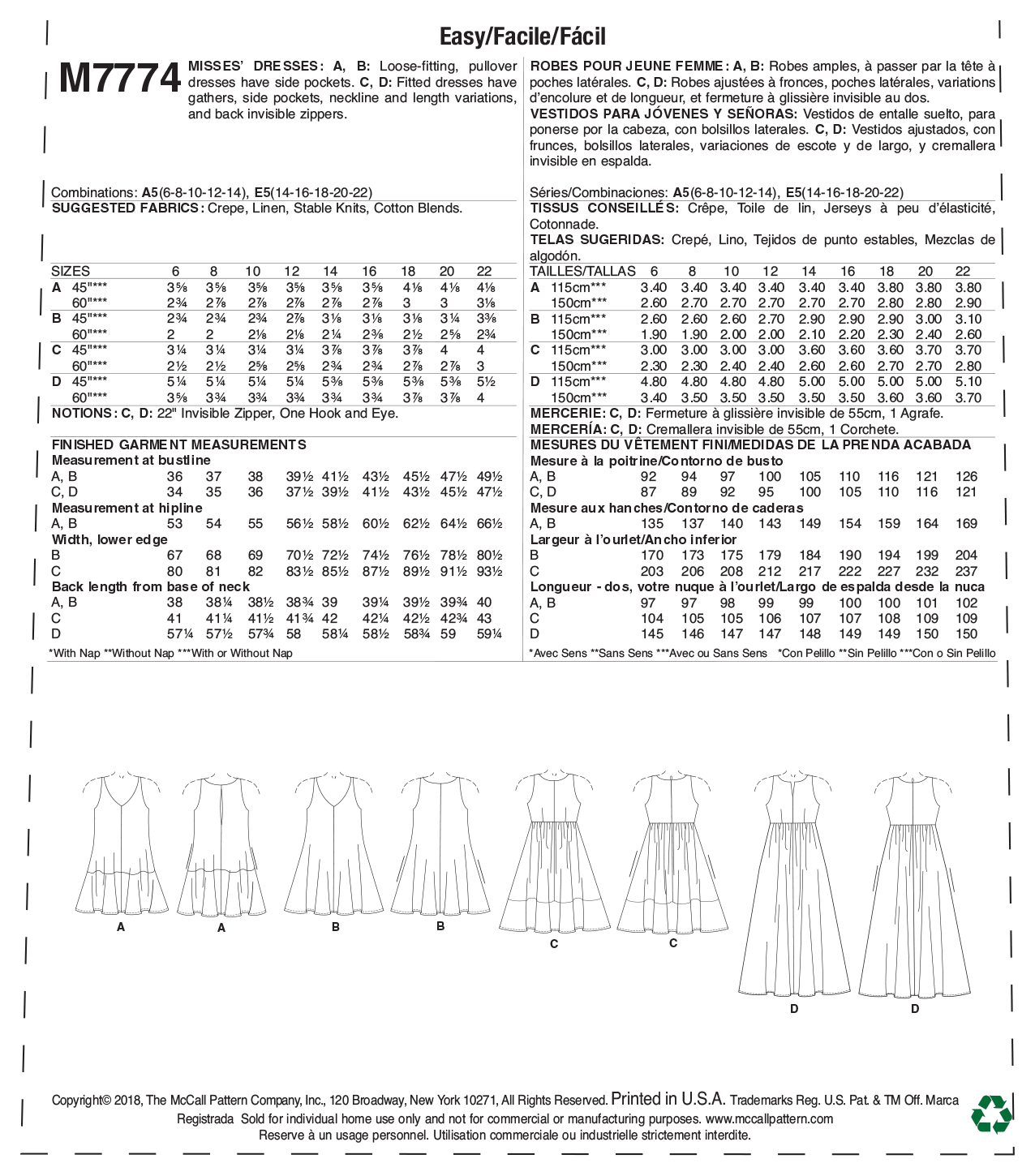 McCalls Dresses M7774 - Image 11