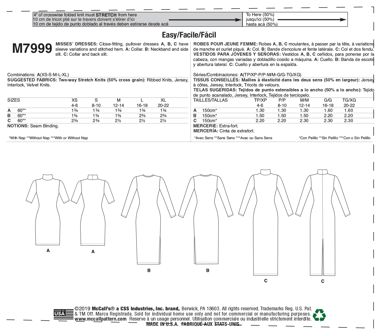 McCalls Dresses M7999 - Image 8