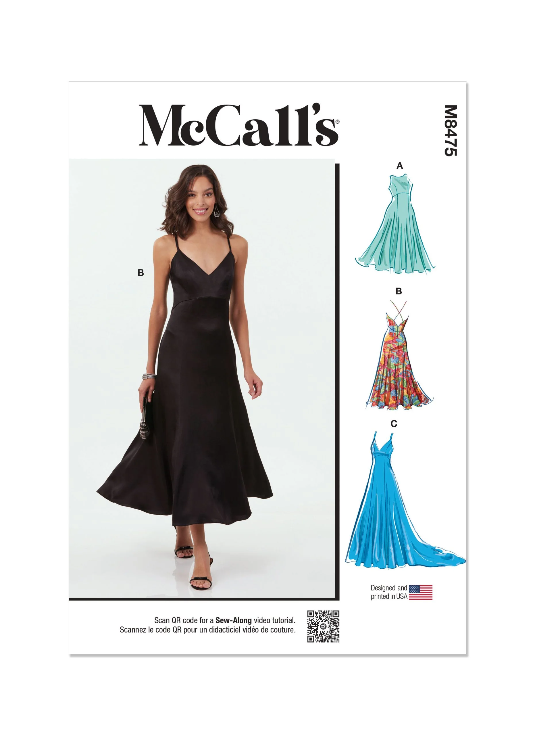 McCalls Evening Dresses M8475 - Image 2