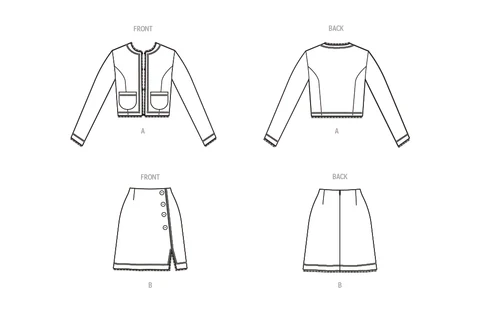 McCalls Jacket and Skirt M8370 - Image 9