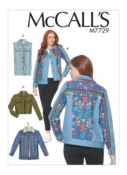 McCalls Jackets and Vest M7729 - Image 2