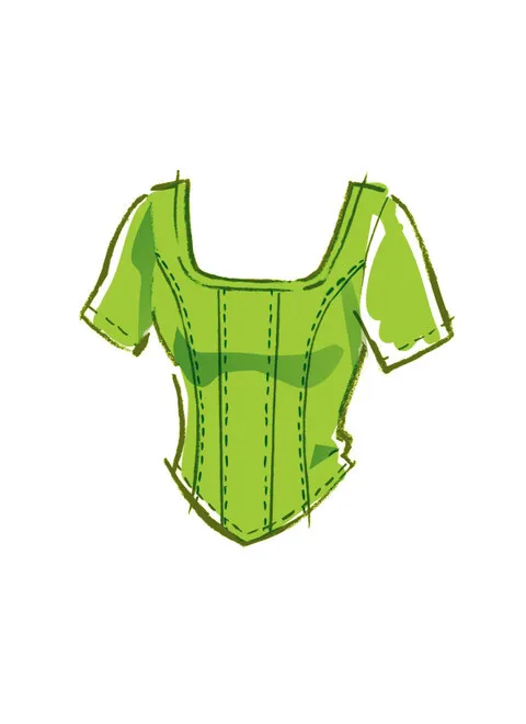 McCalls Knit Corset Tops M8364 - Image 6