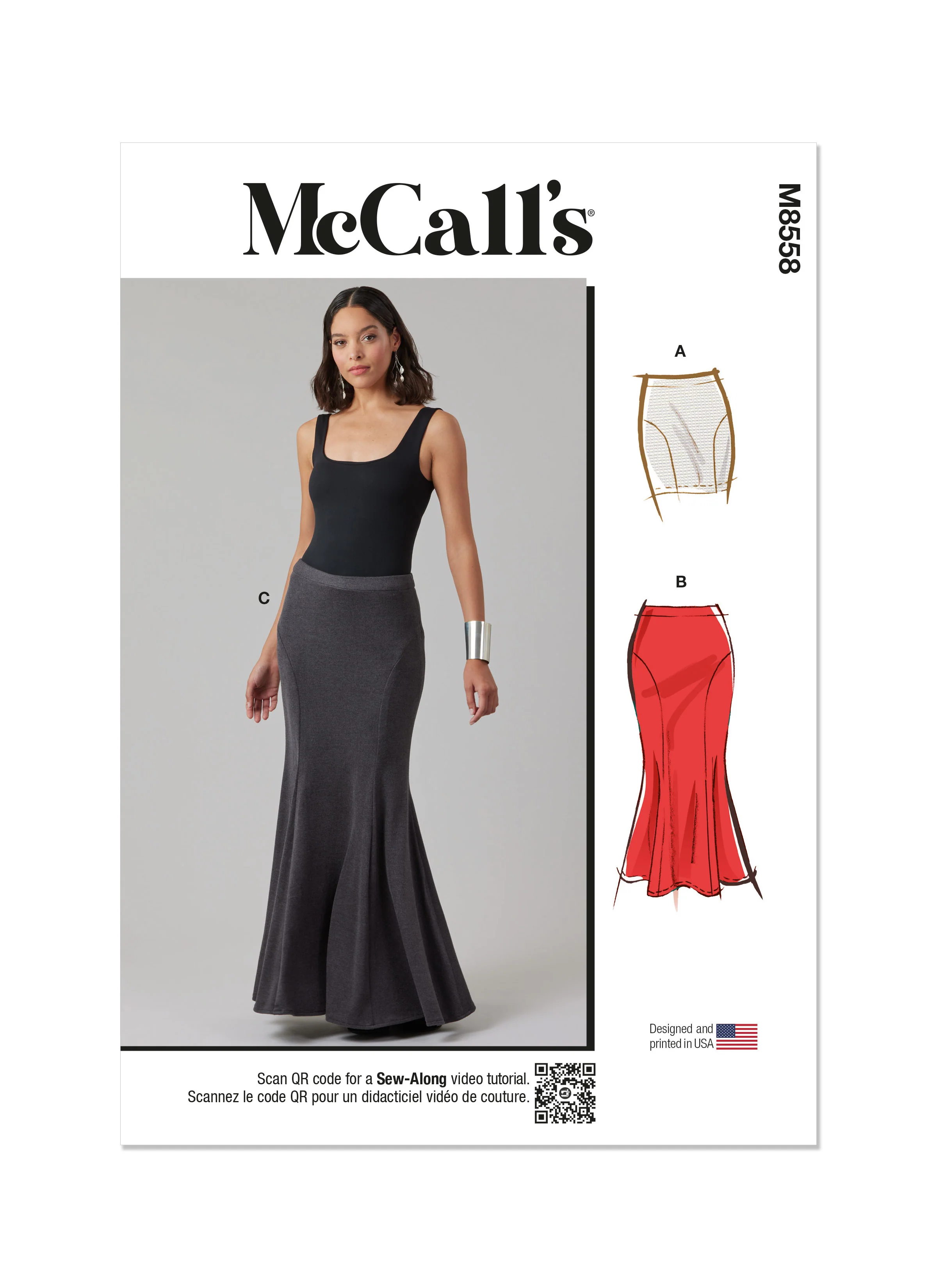 McCall's Knit Skirt M8558 - Image 2