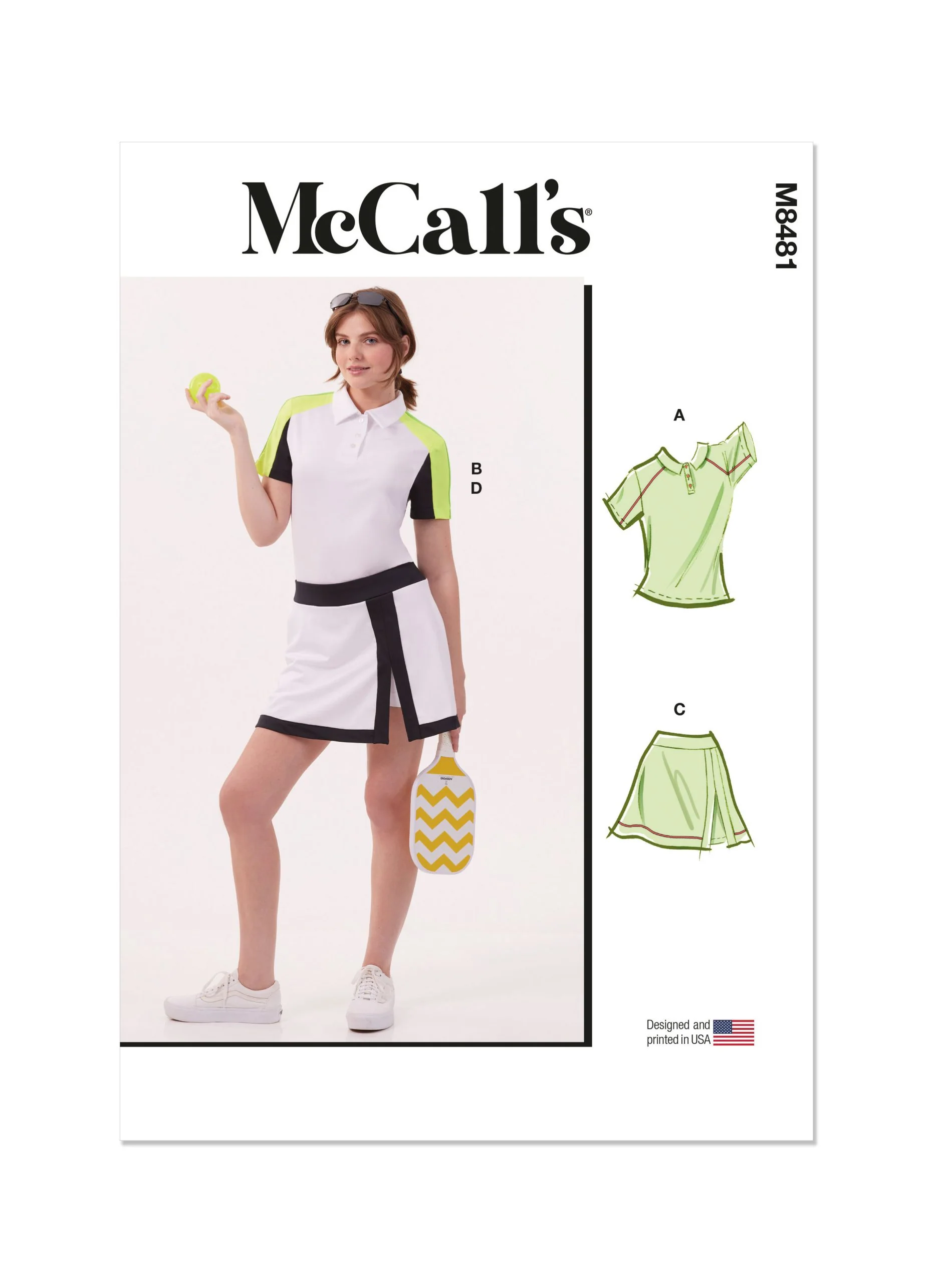 McCalls Knit Top & Skorts M8481 - Image 2