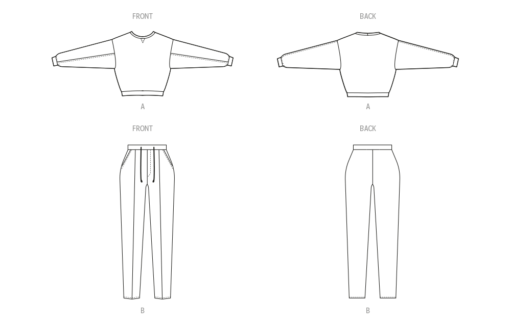 McCalls Knit Top & Trousers M8447 - Image 4