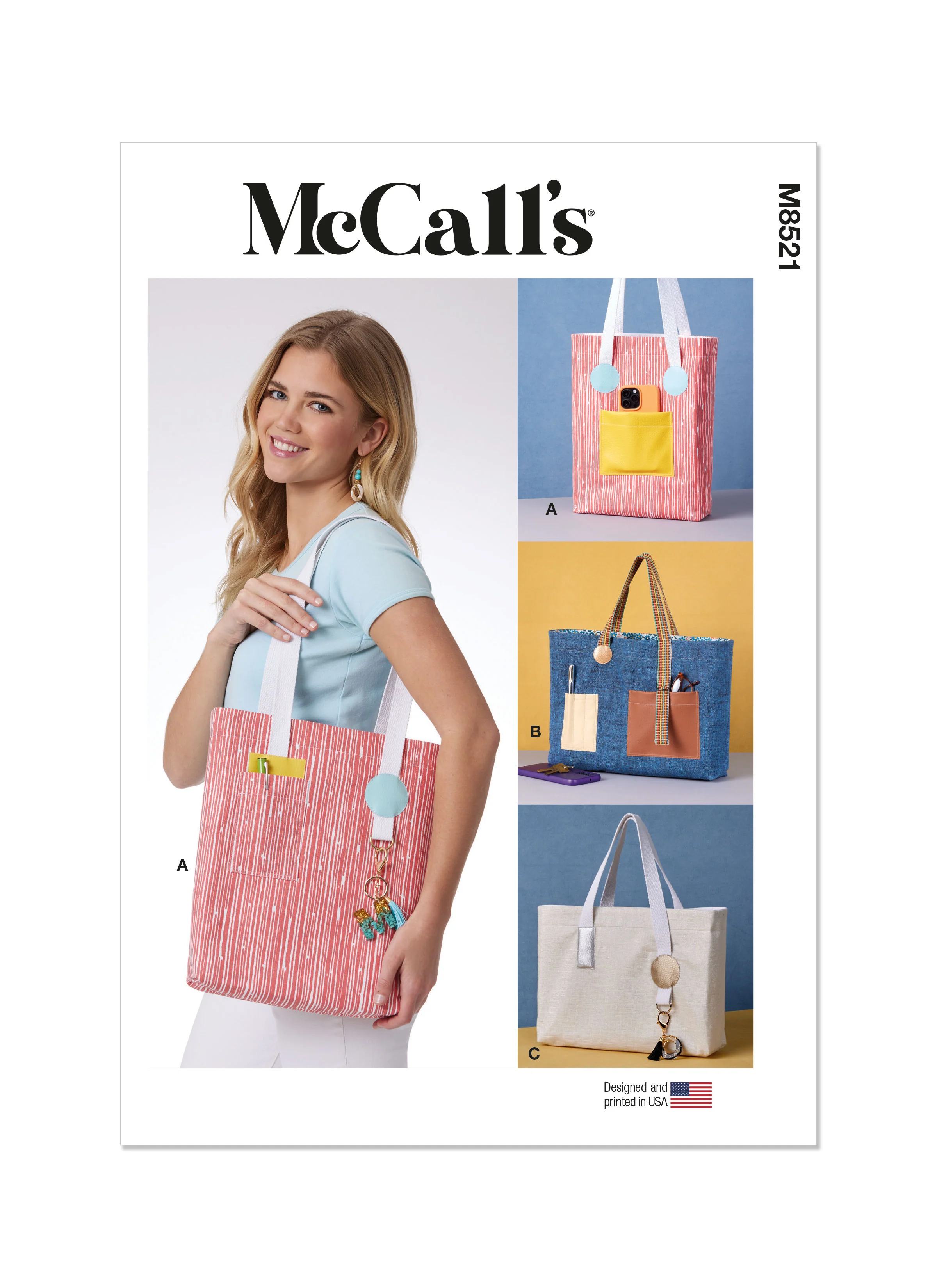 McCalls Tote Bags M8521 - Image 2