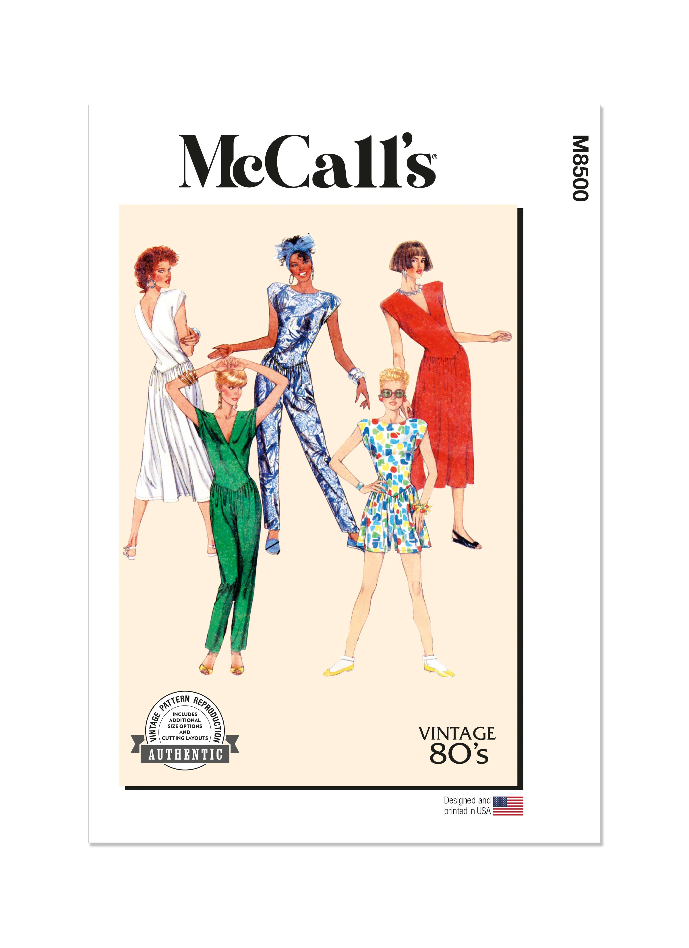 McCalls Vintage Dress & Jumpsuit M8500 - Image 2