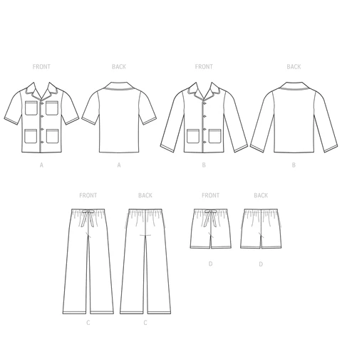 McCalls Men's Pajamas M8262 - Image 6