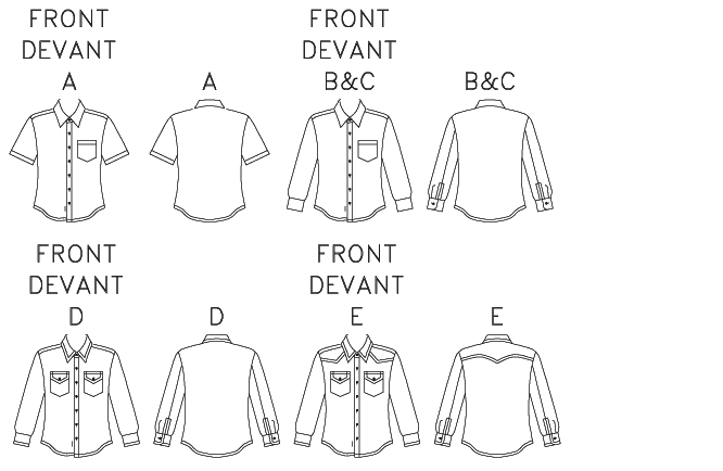McCalls Men's Shirts M6044 - Image 3