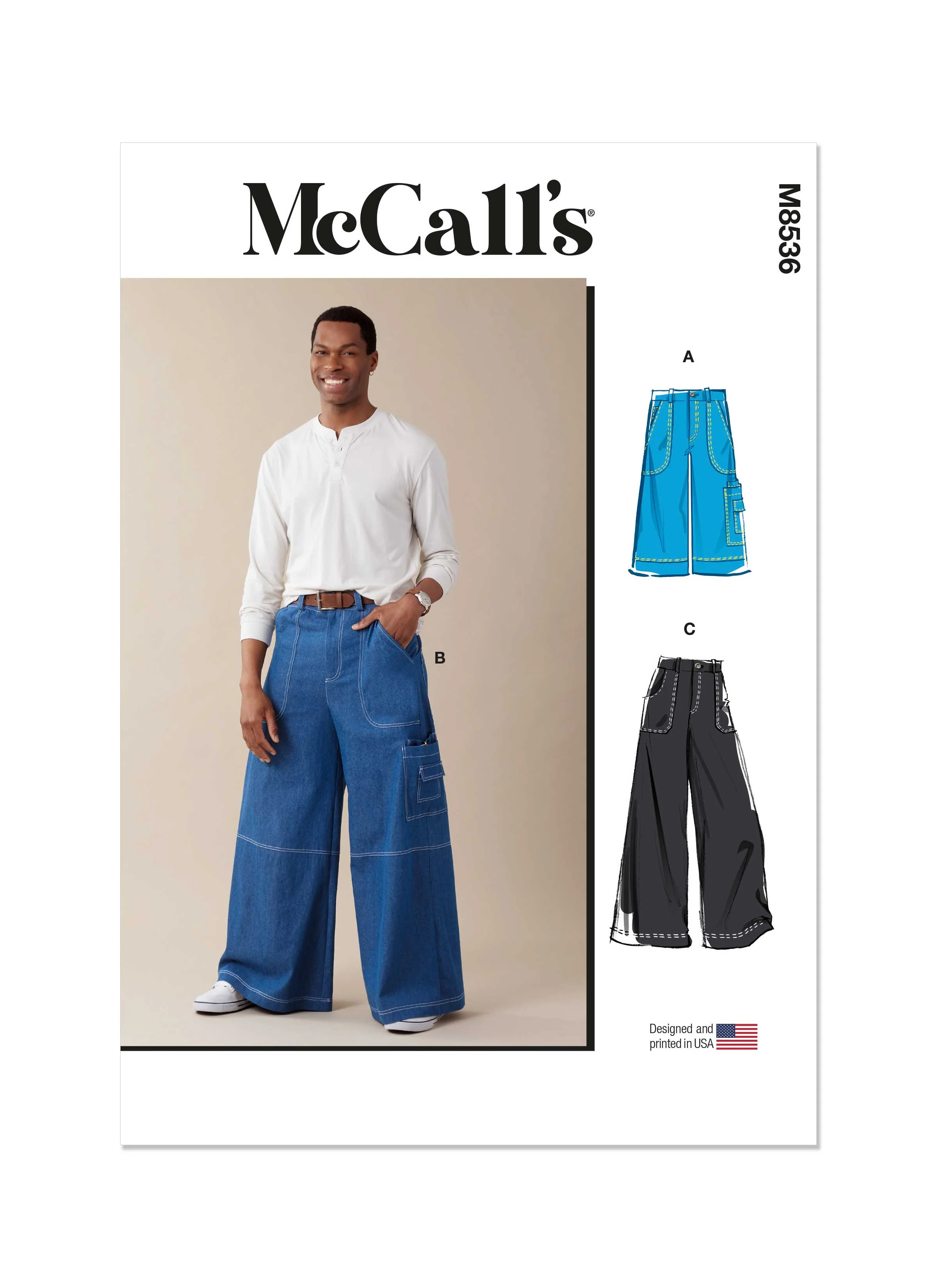 McCalls Men's Shorts & Trousers M8536 - Image 2
