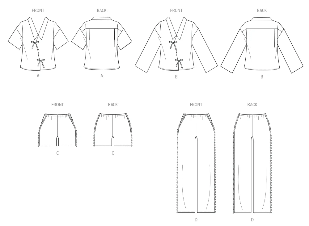 McCall's Misses' and Women's Pyjamas M8612 - Image 13