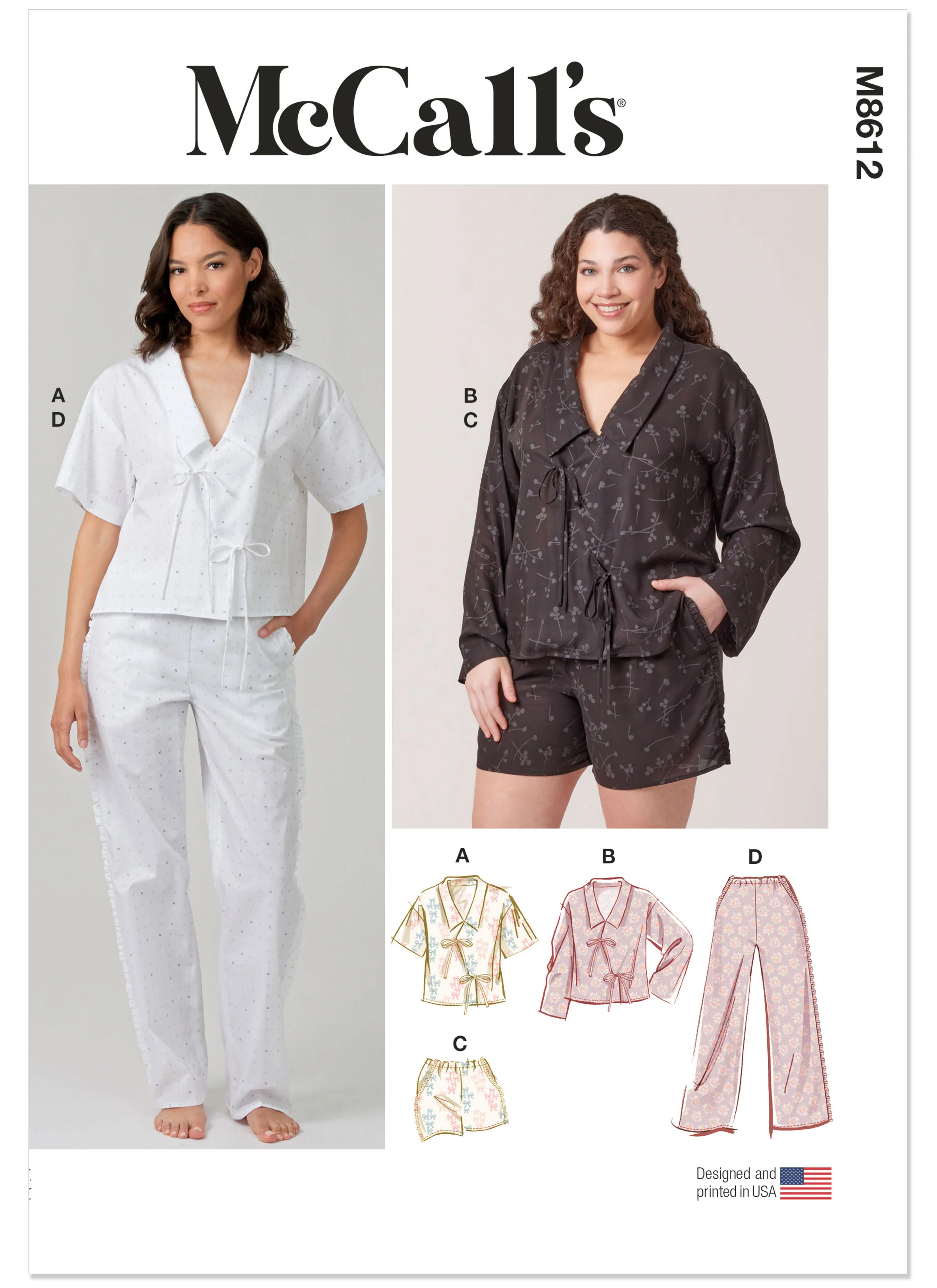 McCall's Misses' and Women's Pyjamas M8612 - Image 2