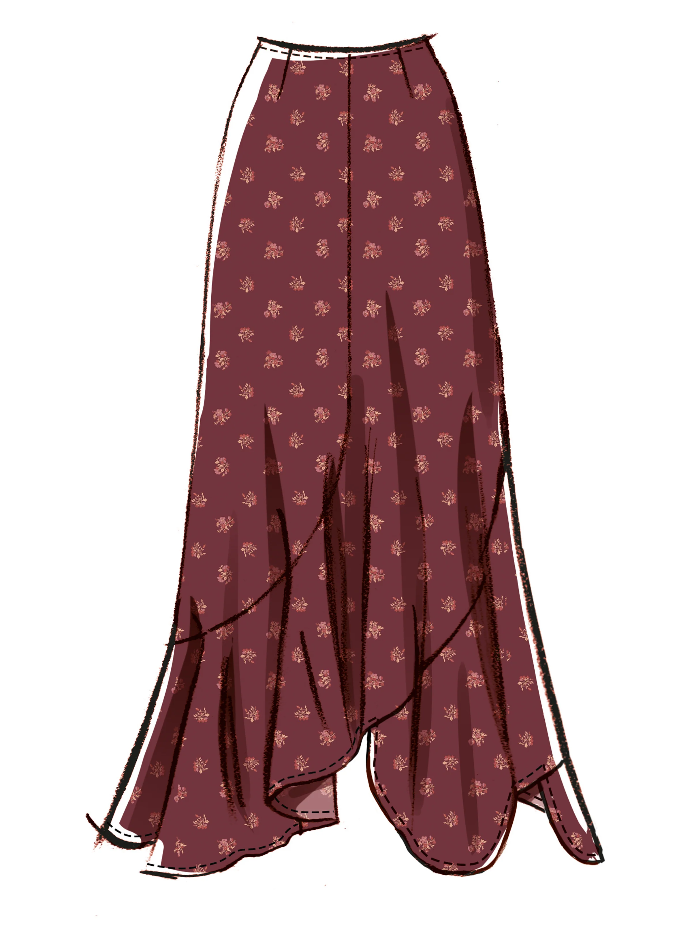 McCall's Misses' Asymmetric Skirt M8608 - Image 4