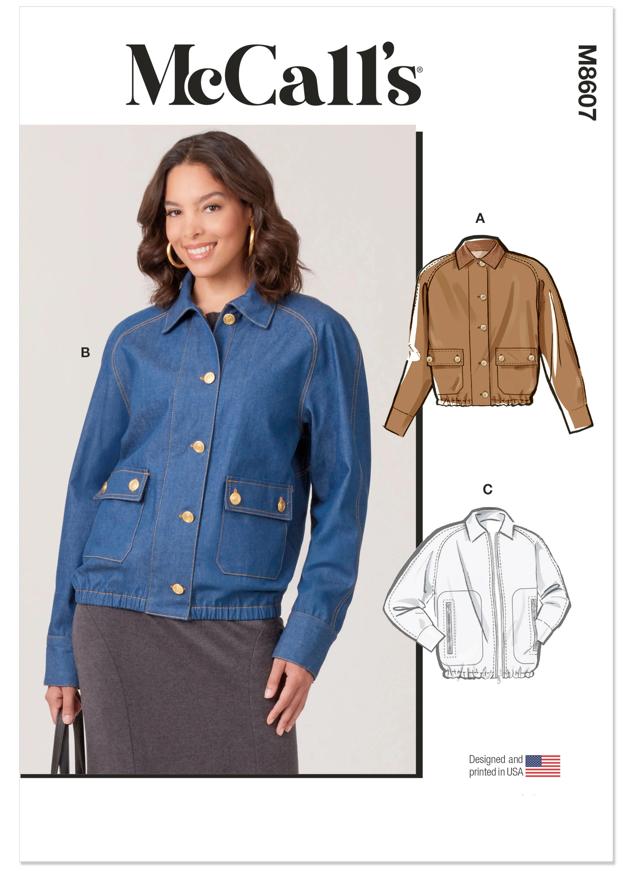 McCall's Misses' Blouson Jackets M8607 - Image 2