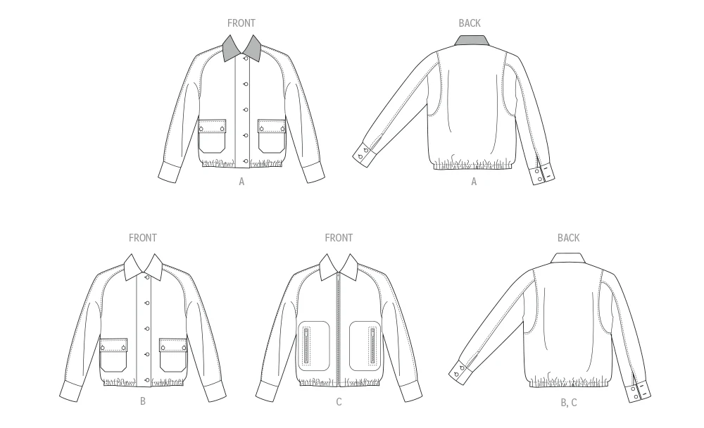 McCall's Misses' Blouson Jackets M8607 - Image 7