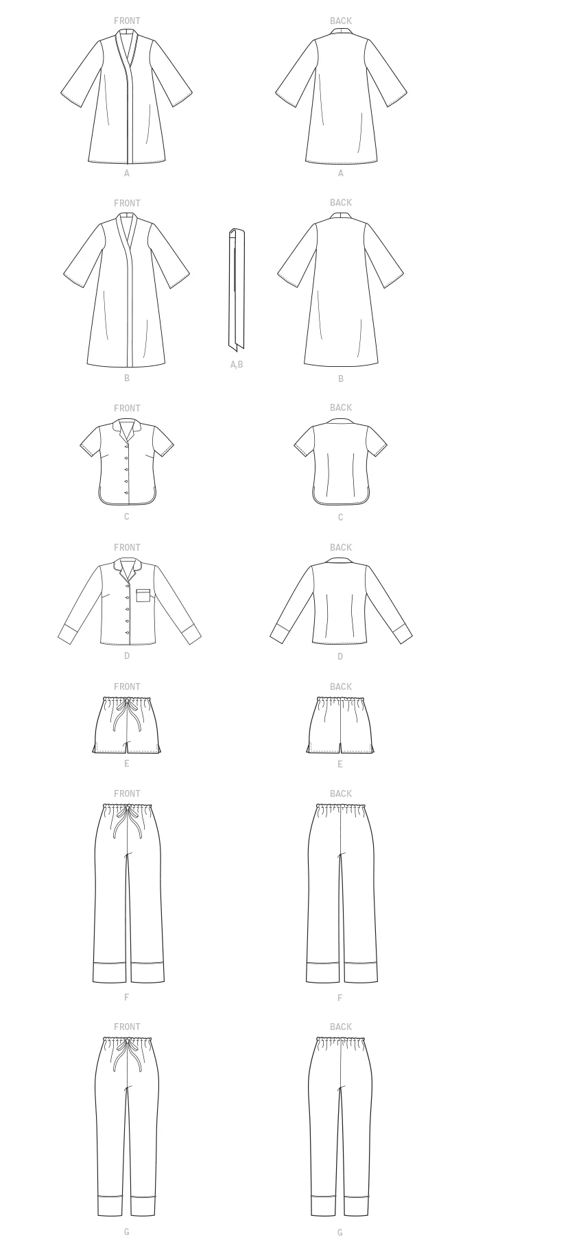 McCalls Nightwear M8056 - Image 4