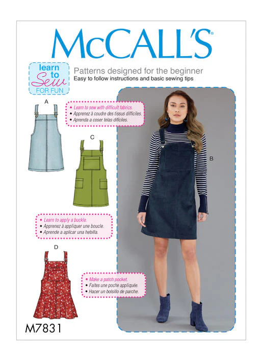 McCalls Pinafore Dresses M7831 - Image 2