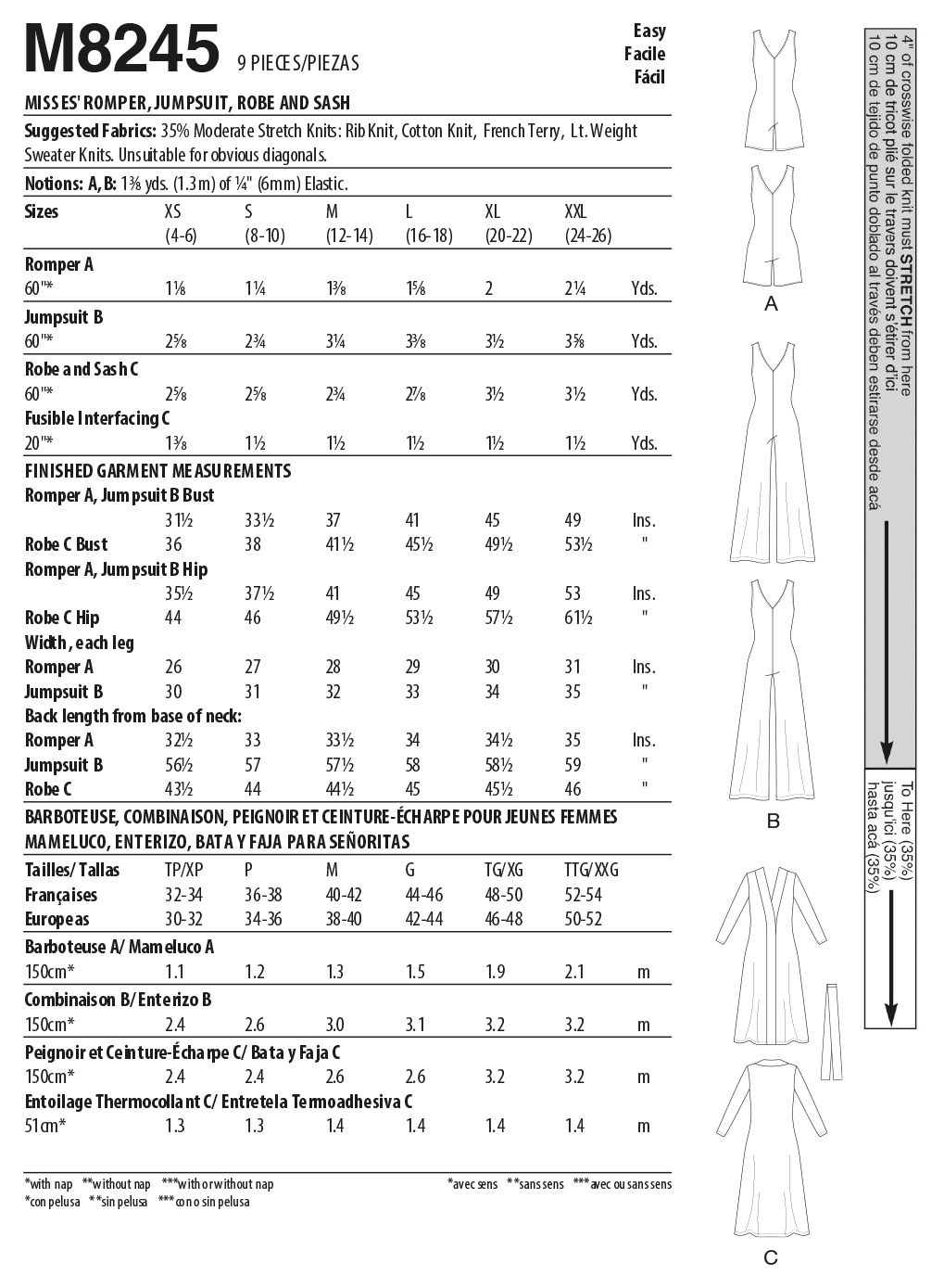 McCalls Romper, Jumpsuit and Robe M8245 - Image 8