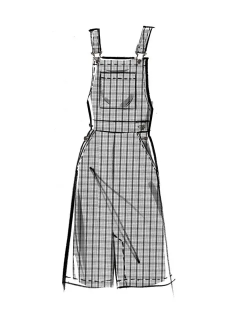 McCalls Skirt Overalls/Pinafore M8345 - Image 5