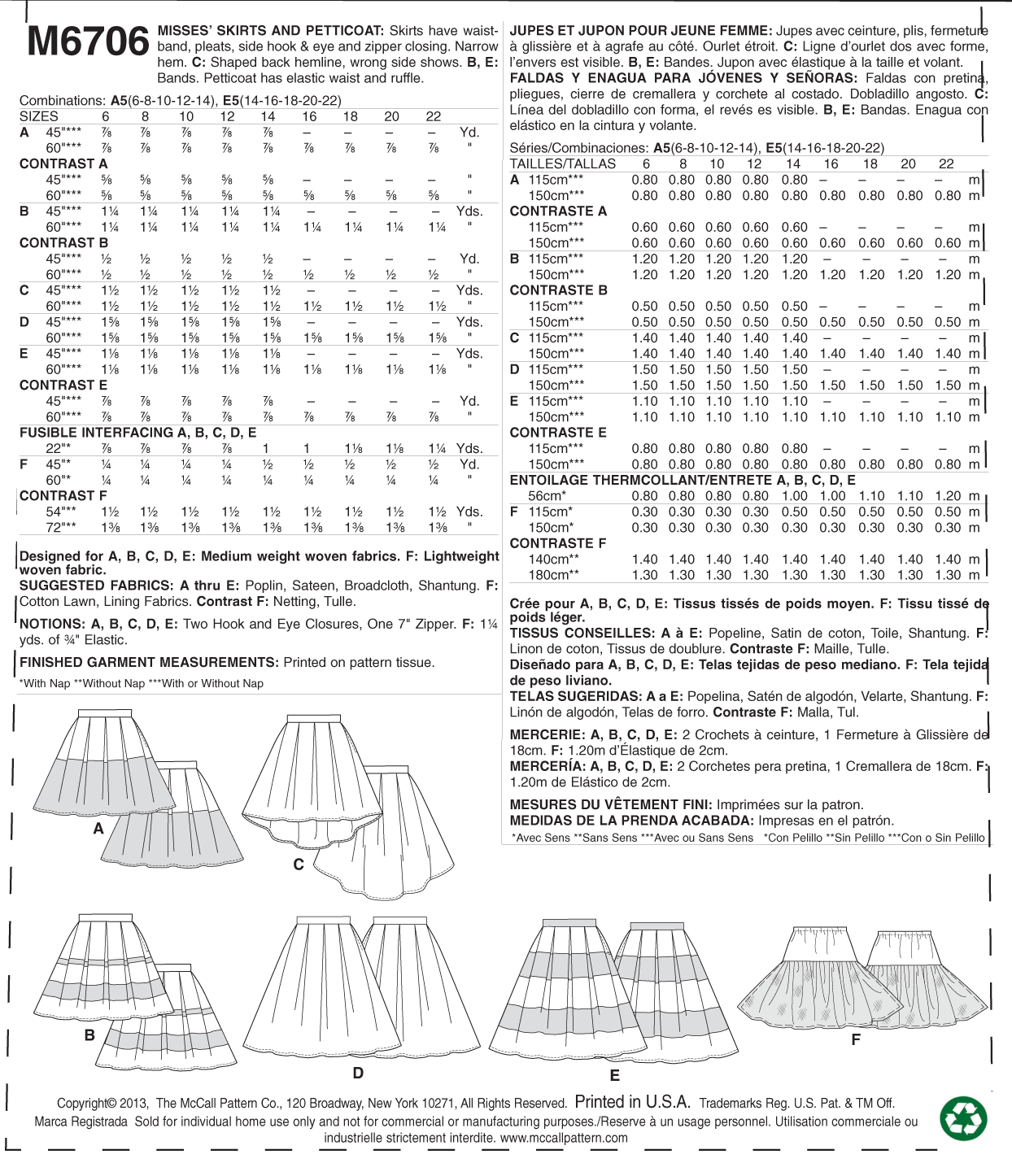 McCalls Skirts M6706 - Image 7