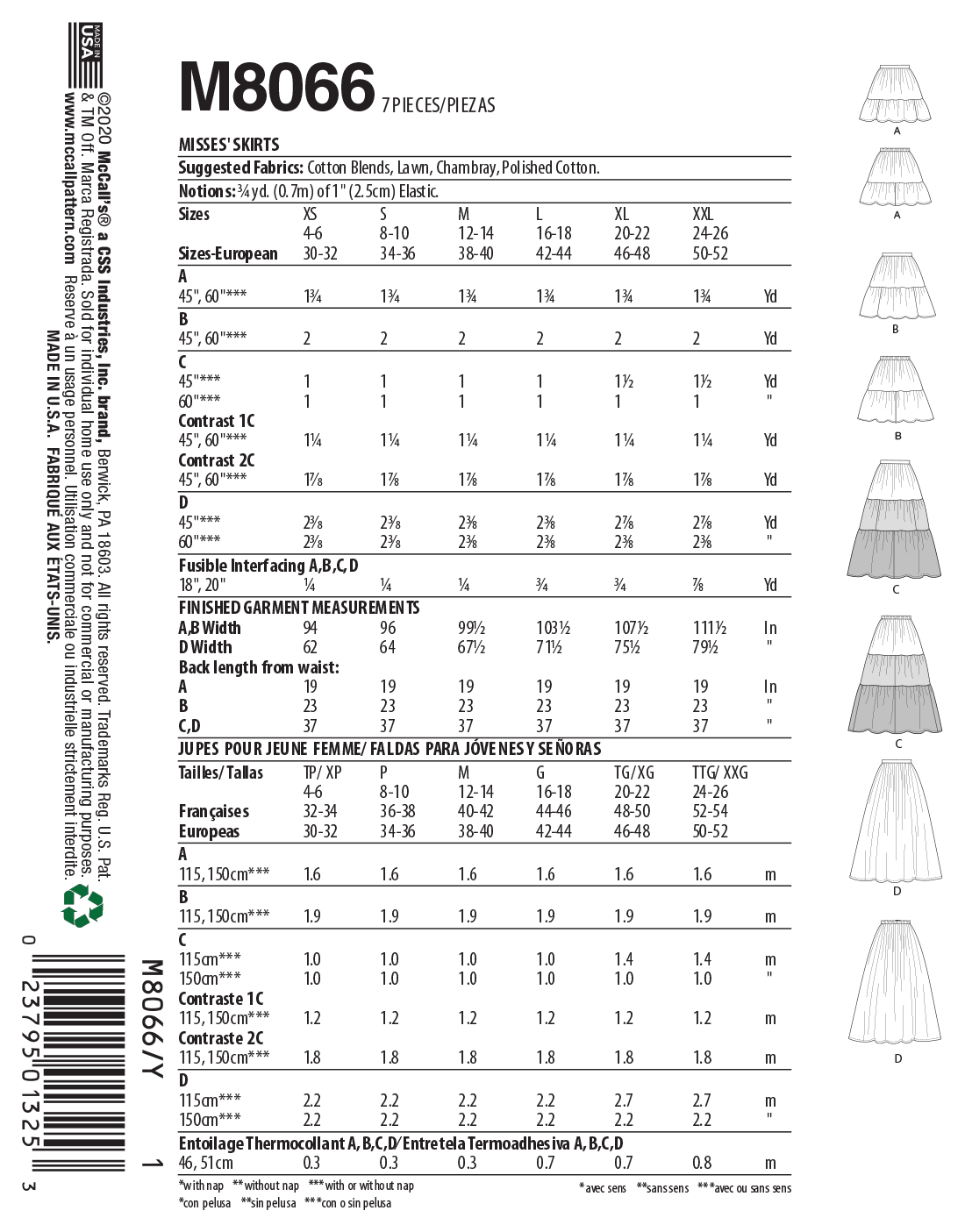 McCalls Skirts M8066 - Image 6