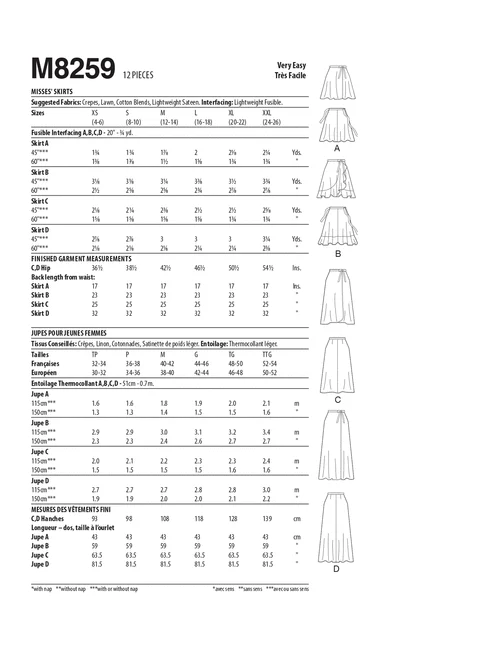 McCalls Skirts M8259 - Image 8