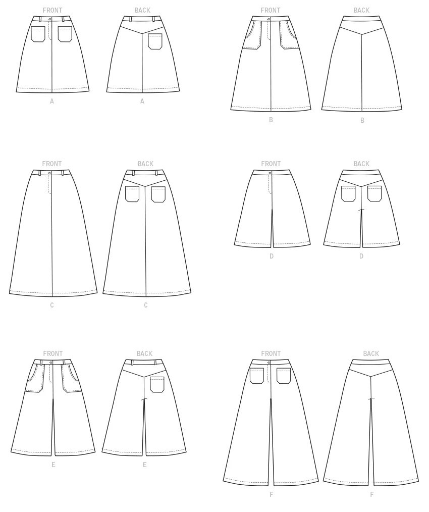 McCalls Skirts, Shorts and Culottes M7475 - Image 10