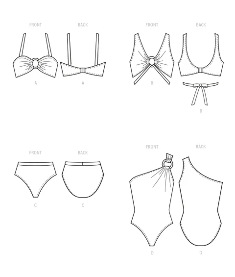 McCalls Swimsuits M8329 - Image 7