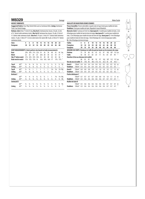 McCalls Swimsuits M8329 - Image 8