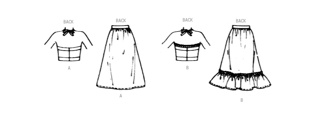 McCalls Top & Skirt M8429 - Image 9