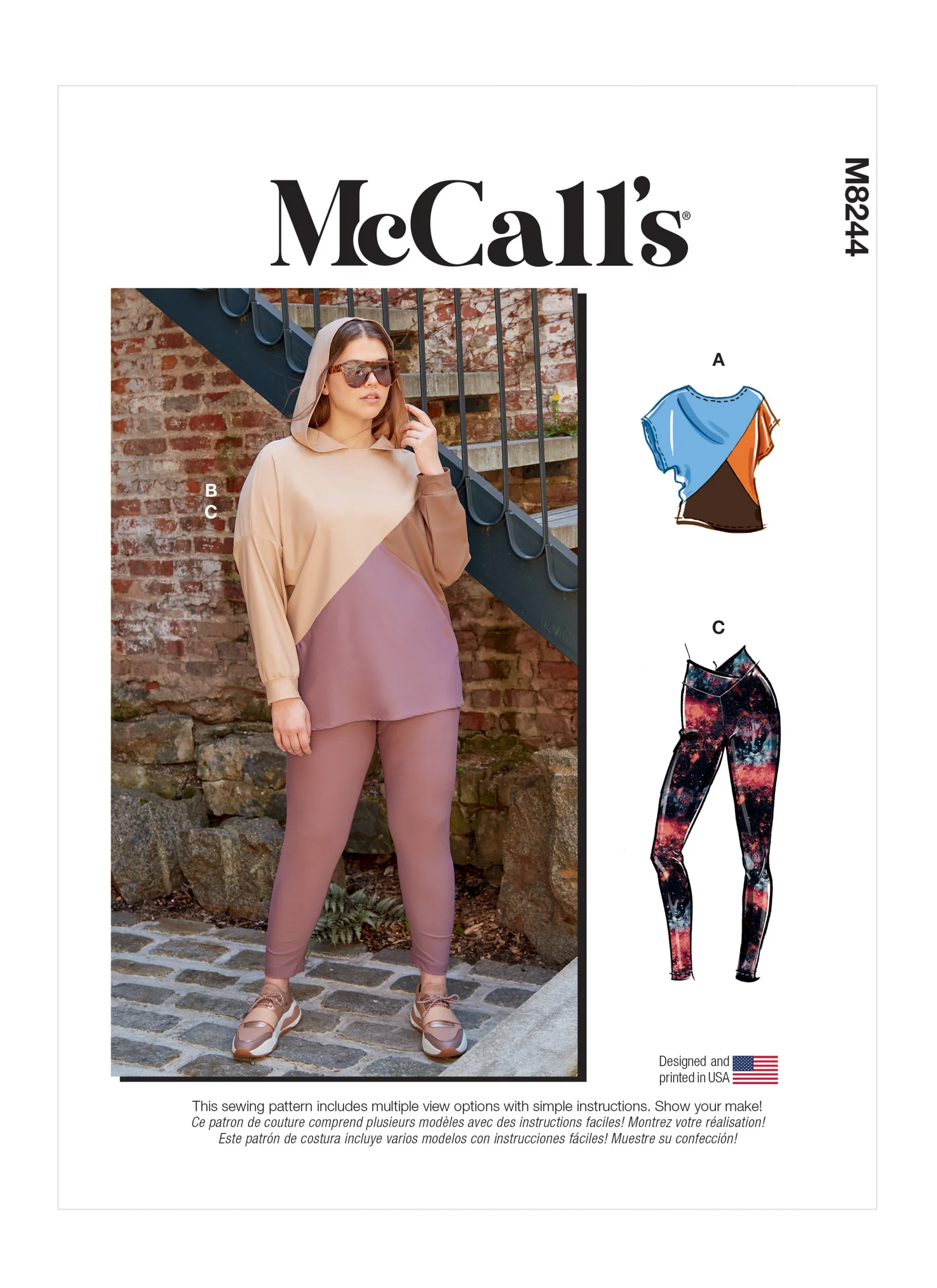 McCalls Tops and Leggings M8244 - Image 2