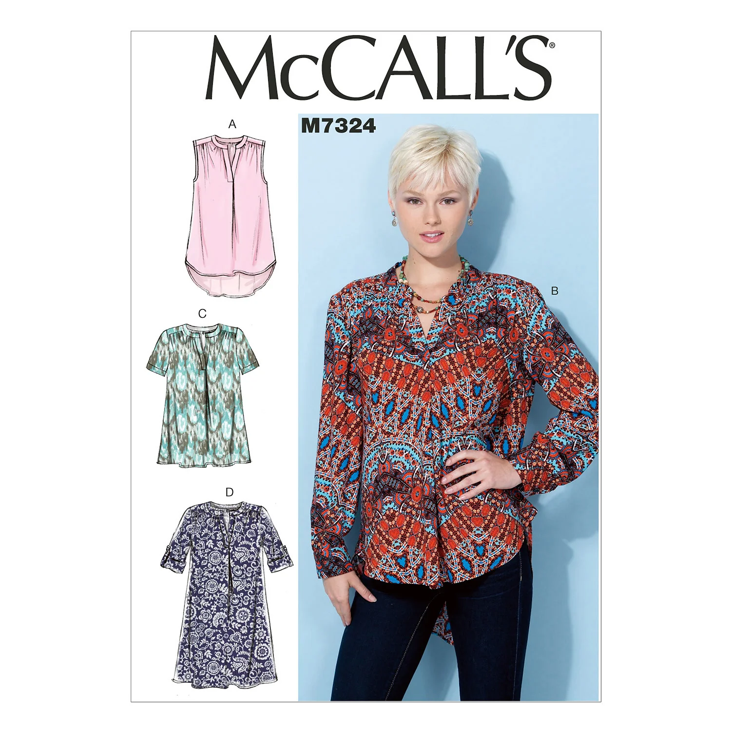 McCalls Tops and Tunic M7324 - Image 2