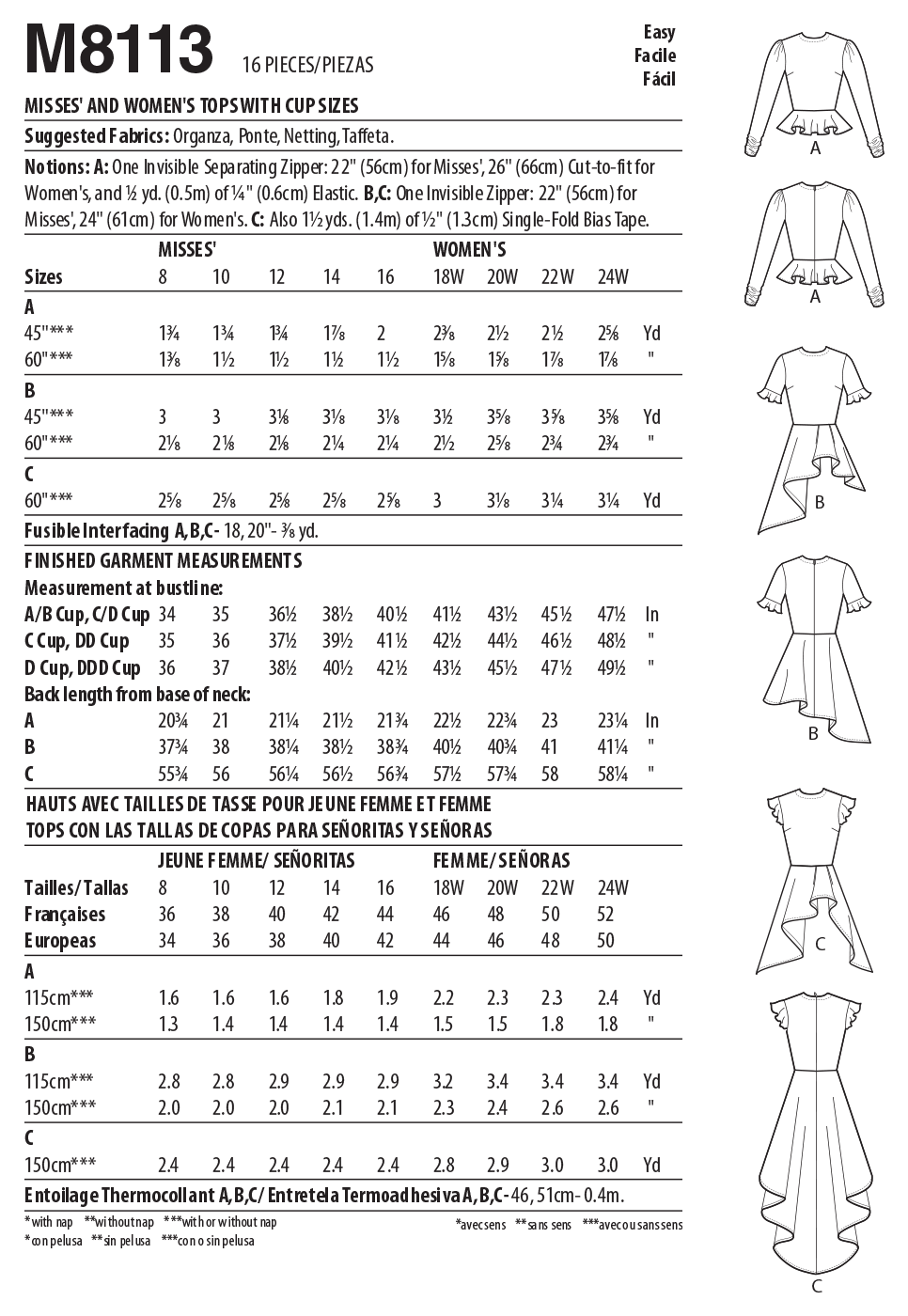 McCalls Tops M8113 - Image 8