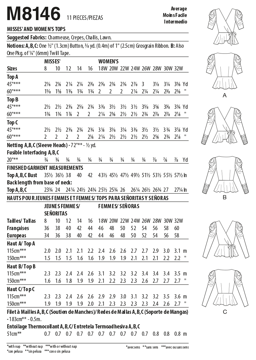 McCalls Tops M8146 - Image 8