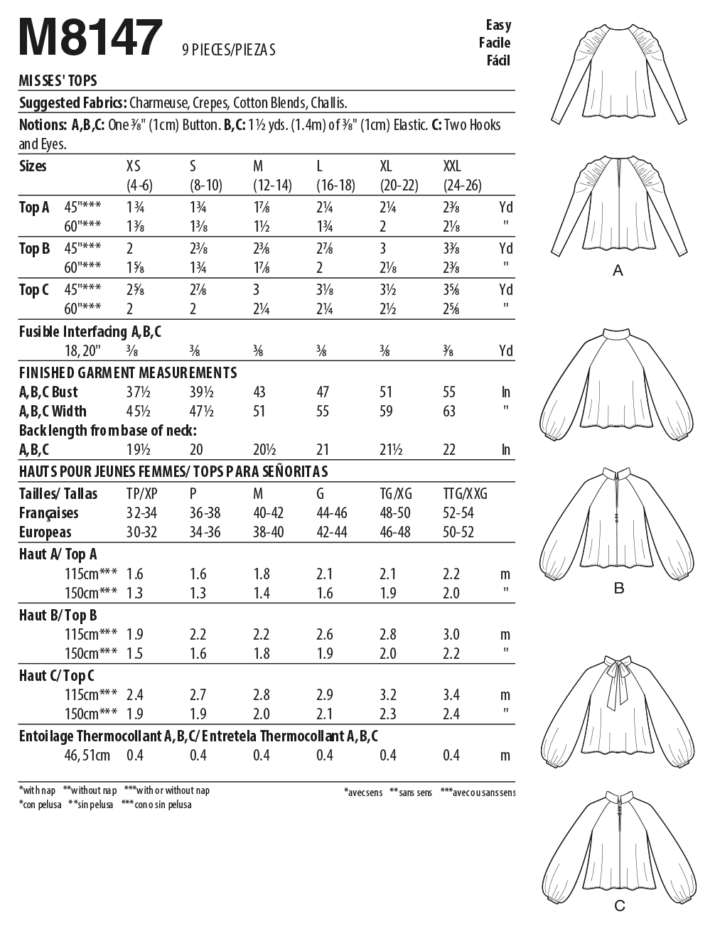 McCalls Tops M8147 - Image 8