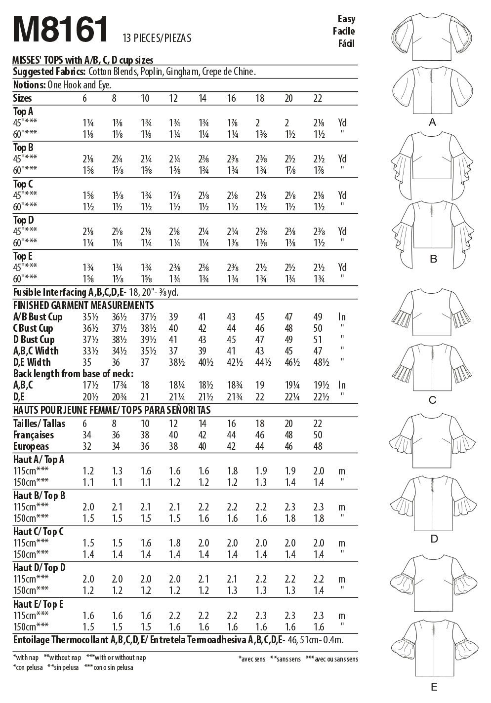 McCalls Tops M8161 - Image 5