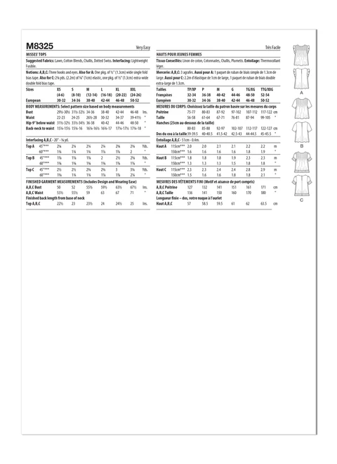 McCalls Tops M8325 - Image 8