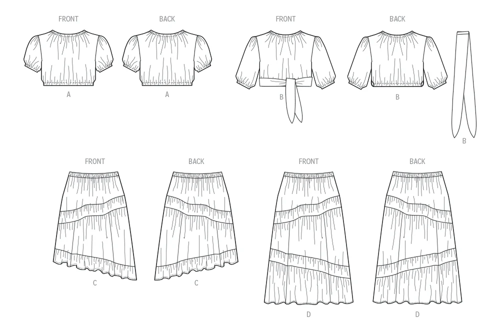 McCalls Tops & Skirts M8483 - Image 8