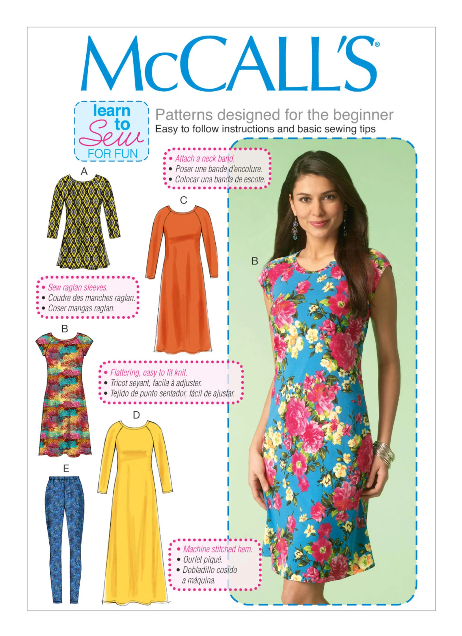 McCalls Tunic, Dresses and Leggings M7122 - Image 7