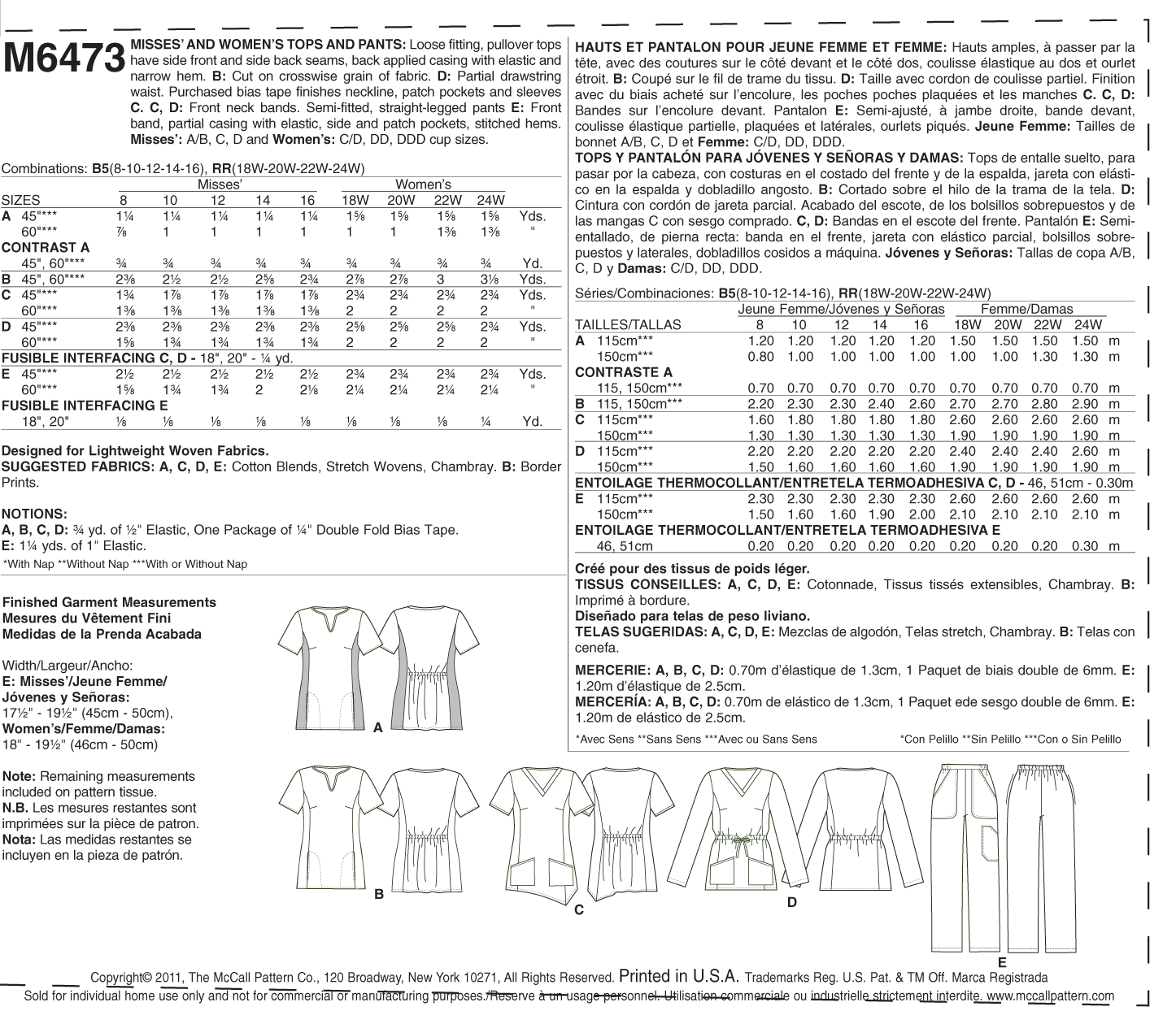 McCalls Uniform M6473 - Image 4