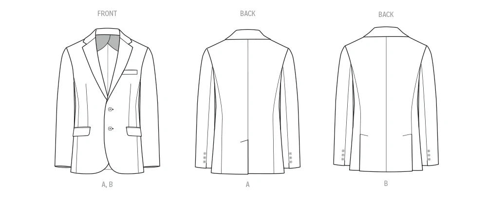 McCall's Unisex Blazer M8614 - Image 10