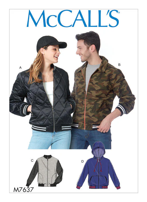 McCalls Unisex Bomber Jackets M7637 - Image 6