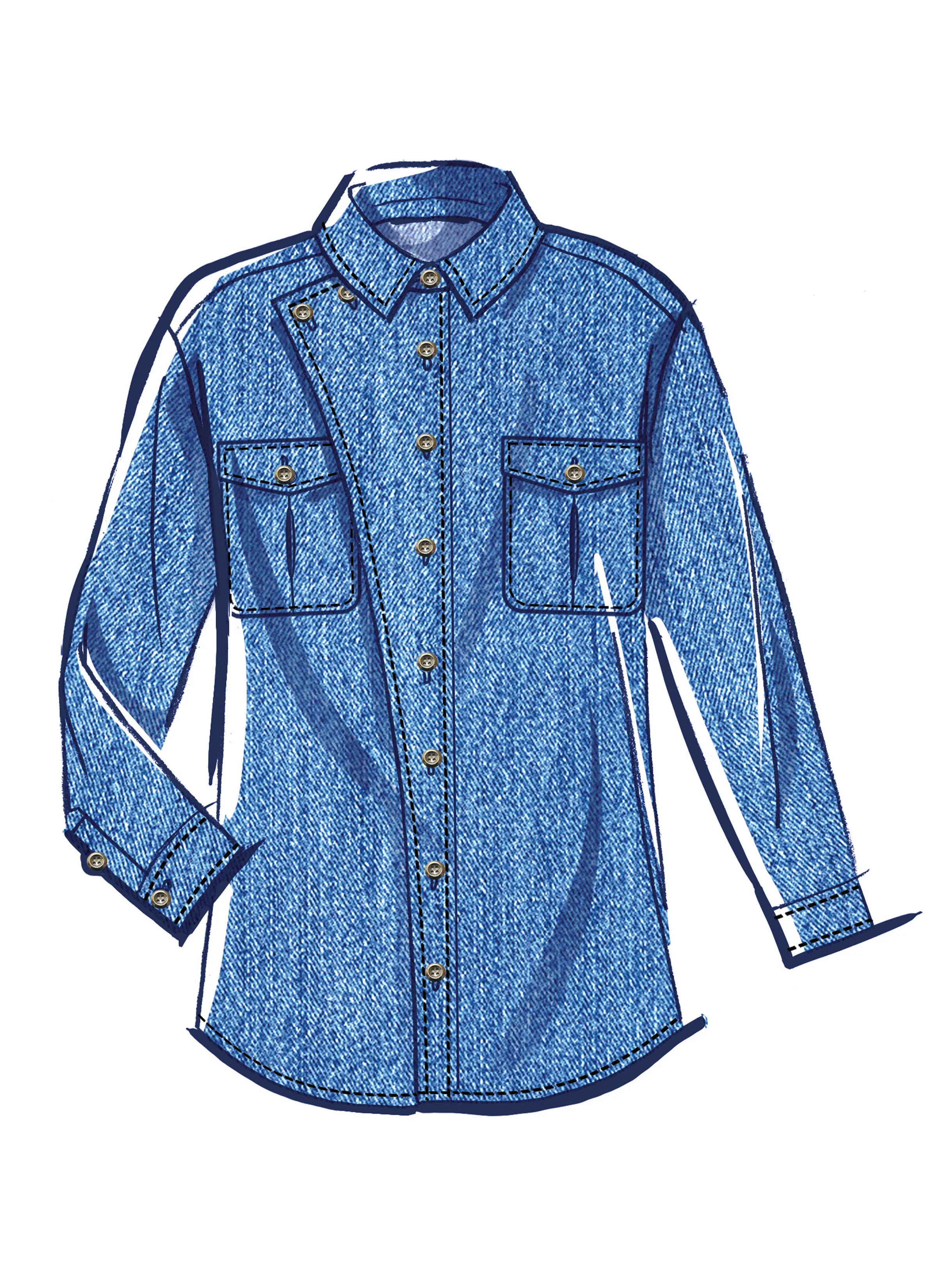 McCall's Unisex Shirts M8615 - Image 4