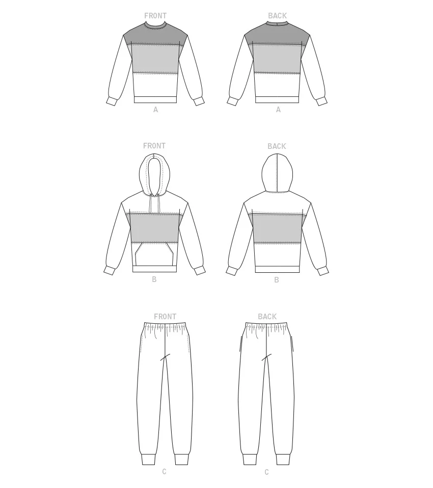 McCalls Unisex Top and Trousers M8249 - Image 6