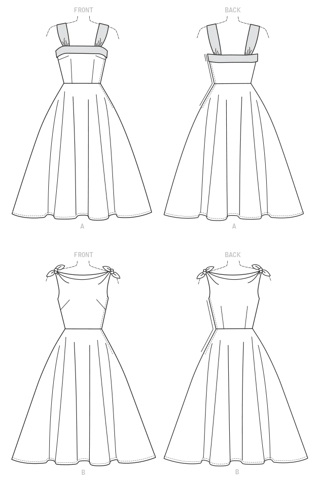 McCalls Vintage Dresses M7599 - Image 5
