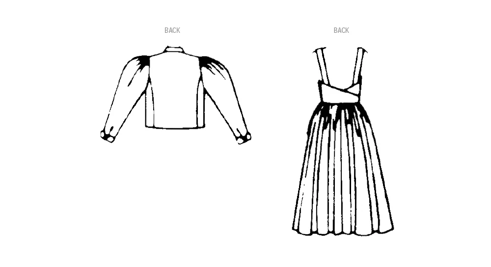 McCalls Vintage Jacket & Dress M8464 - Image 6