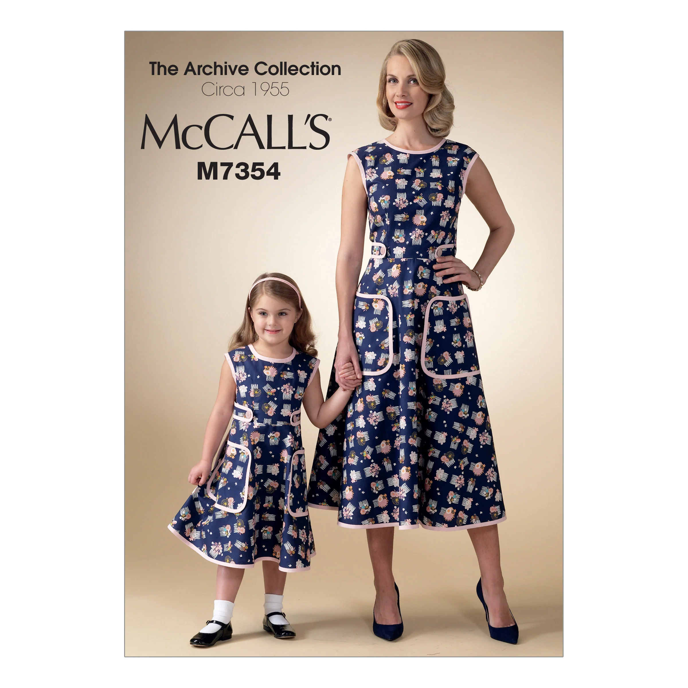 McCalls Women/Child Vintage Dress M7354 - Image 2