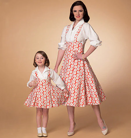 McCalls Women/Child Vintage Top & Dress M7184
