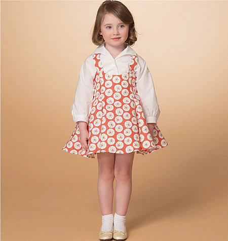 McCalls Women/Child Vintage Top & Dress M7184 - Image 5